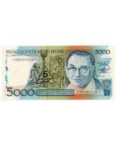 C 201A - 5 Cruzados Novos - Série 0001* - 1989