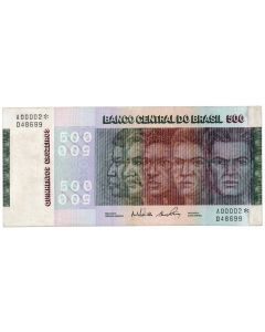 C 148a - 500 Cruzeiros - Série 00002* - 1972