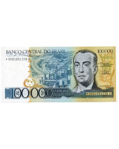 C 176a - 100.000 Cruzeiros - Série *0001 - 1985