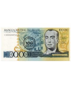 C 179a - 100 Cruzados - Série *0005 - 1986