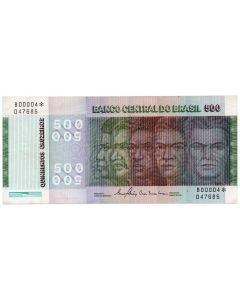 C 152a - 500 Cruzeiros - Série 00004* - 1980