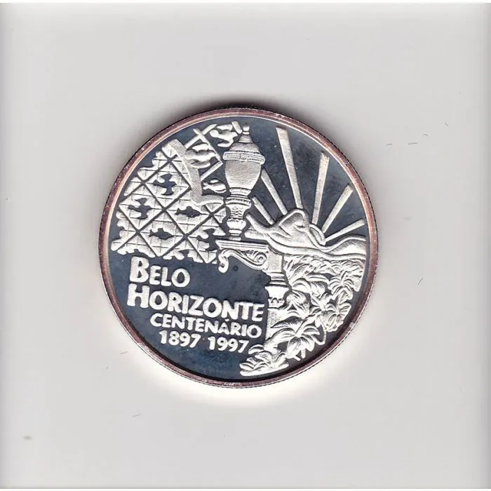 cat 733 - 3 Reais - Centenário de Belo Horizonte - 1997